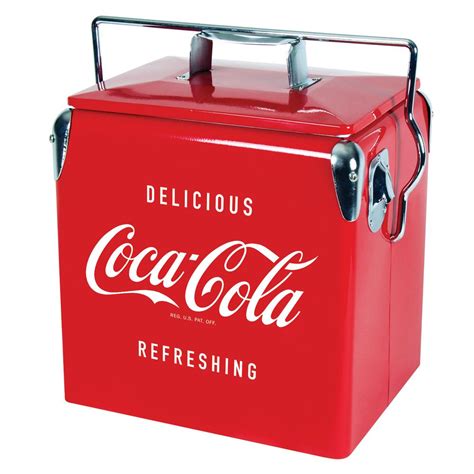 Coca cola ice chest cooler - The best way to identify the age and authenticity of a Coca-Cola cooler is to check any markings, labels, or logos that are on it. There should be markings that indicate the company who made the cooler along with date codes. Time Period. Maker’s Marks. Early 1900s. Morse Manufacturing Co., Kooler-Keg Co. 1920s-1930s. 
